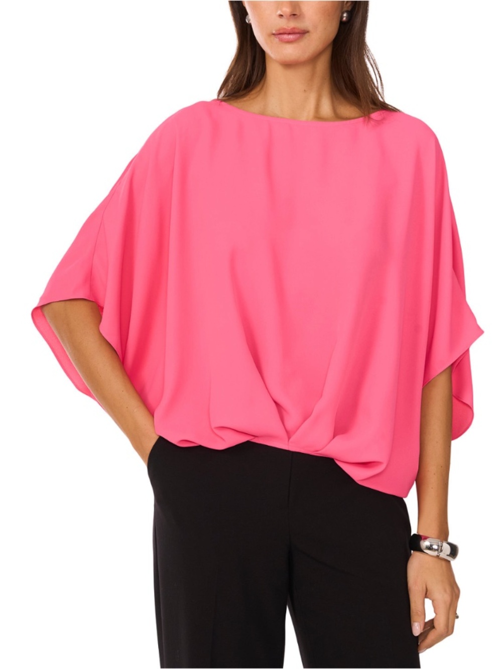 Pink Vince Camuto Dolman Sleeve top